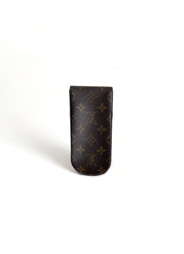 Louis Vuitton Brillenetui Brillencase Stiftetui Monogram Braun
