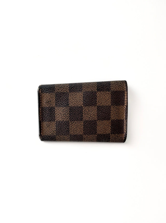 Louis Vuitton Schlüsseletui Damier Ebène Braun 6 Schlüssel