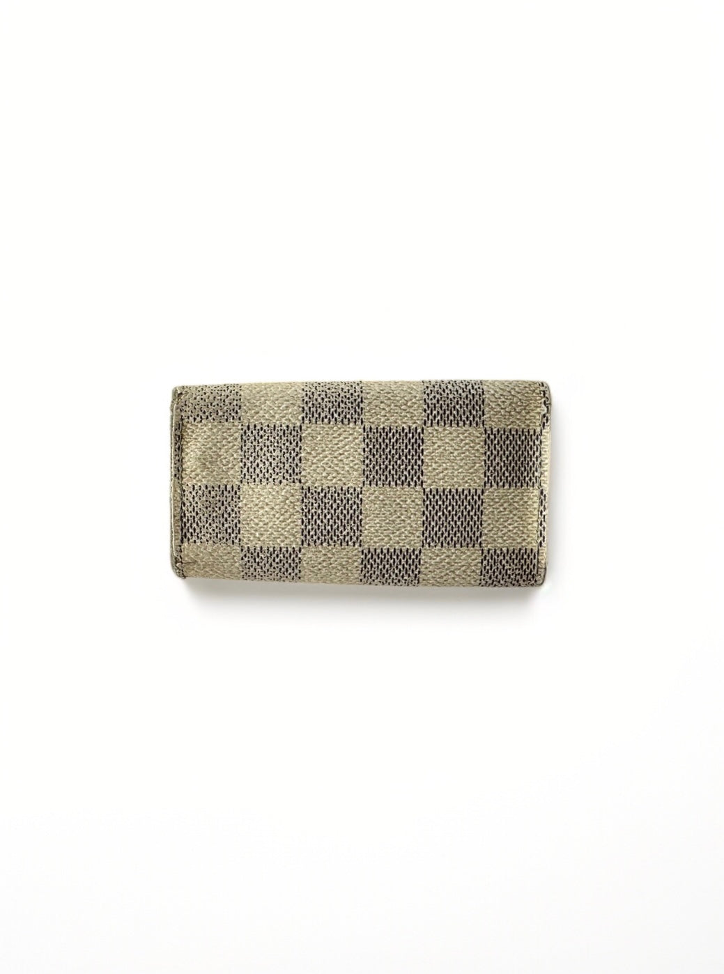 Louis Vuitton Schlüsseletui Damier Azur Weiß 4 Schlüssel