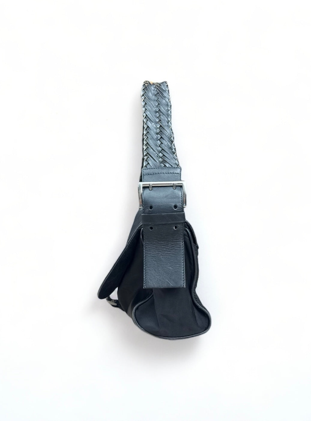 Prada Re-Nylon Edition Baguette Handtasche Schwarz