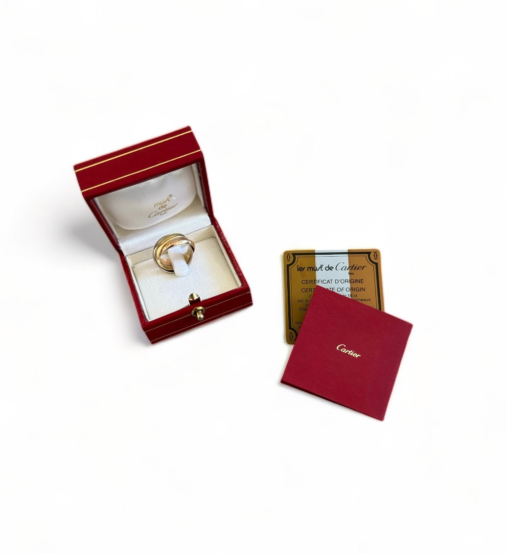 Cartier Trinity Ring Gold 18k (750er) Box + Zertifikat Größe hotsell 47