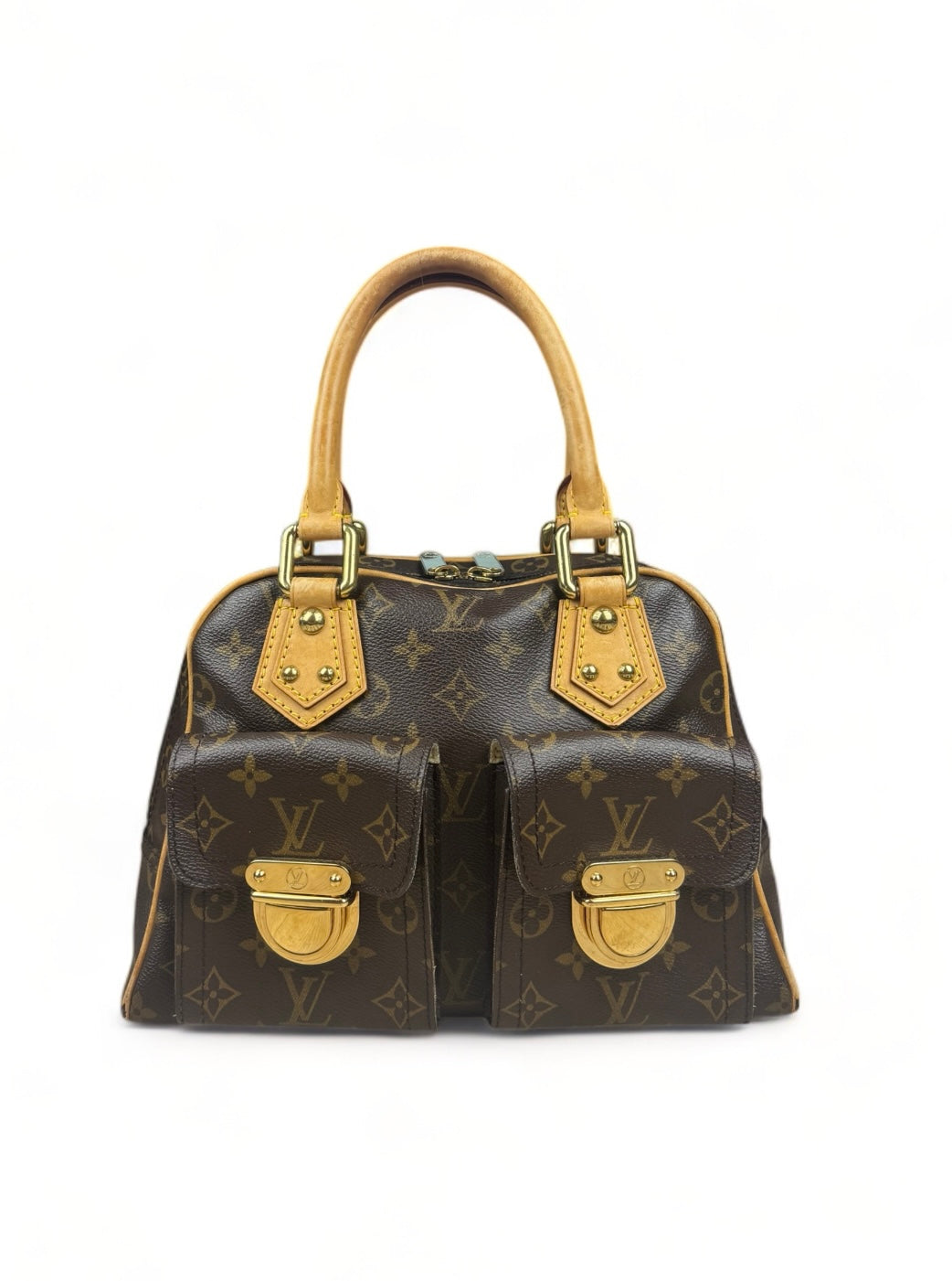 Louis Vuitton Manhattan PM Handtasche Monogram Braun