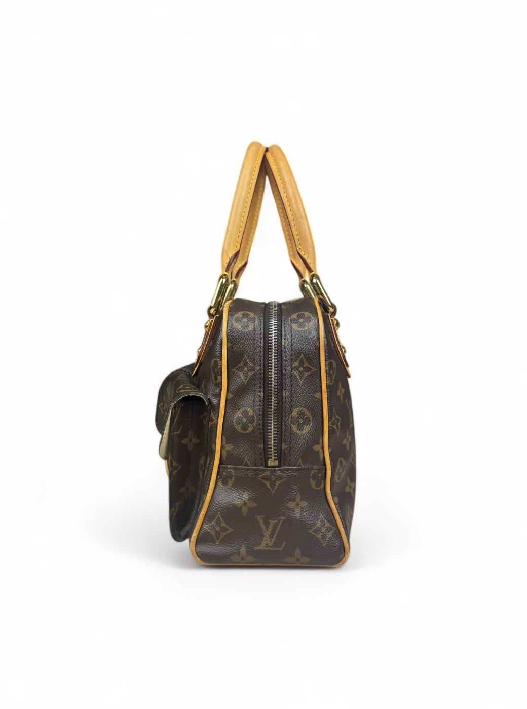 Louis Vuitton Manhattan PM Handtasche Monogram Braun
