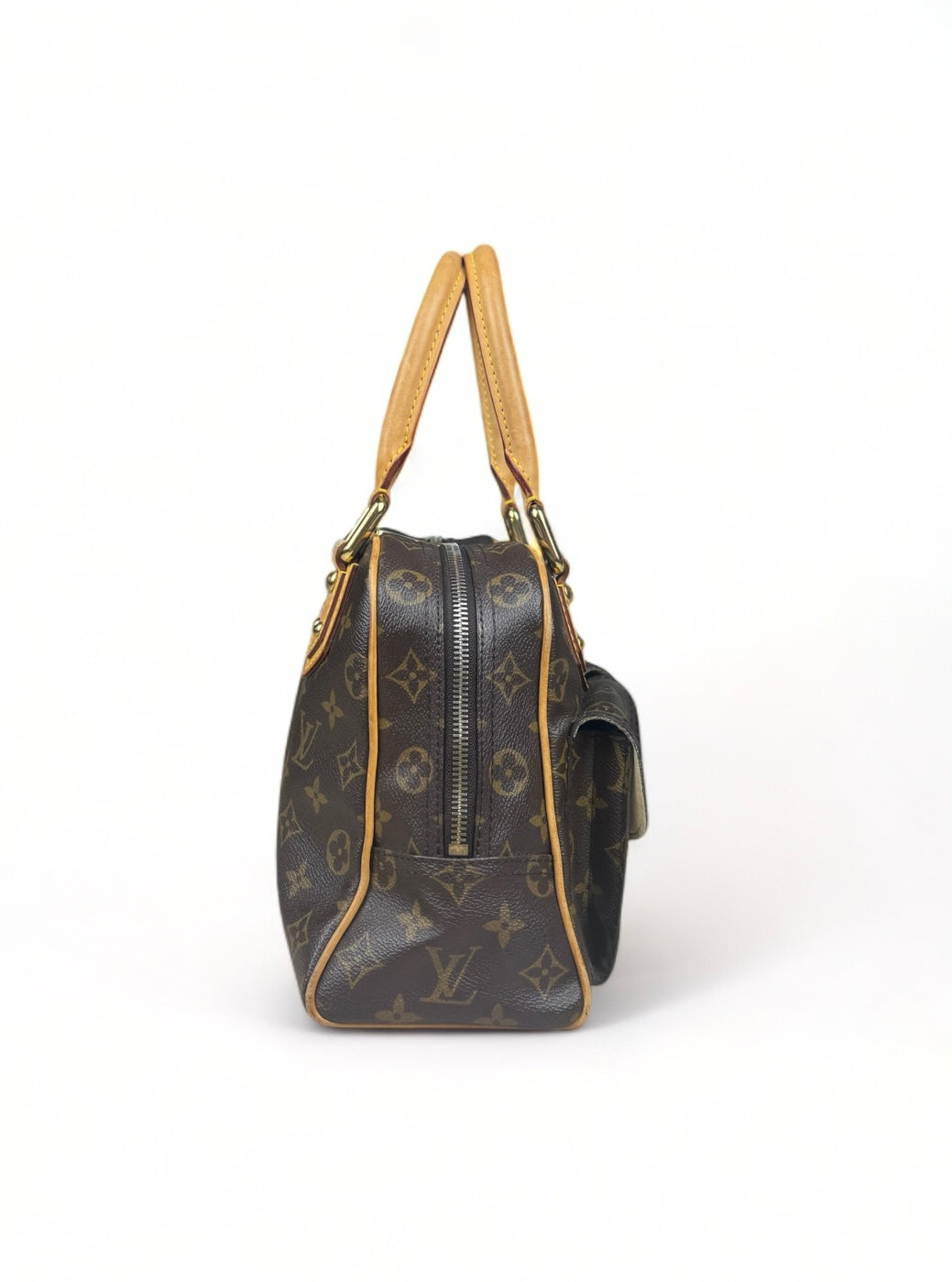 Louis Vuitton Manhattan PM Handtasche Monogram Braun
