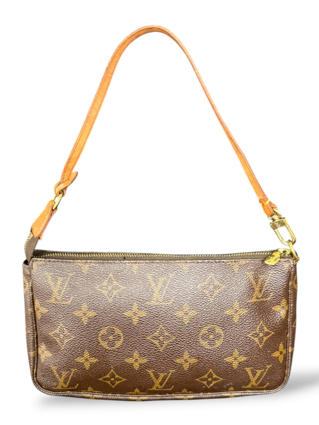 Louis Vuitton Pochette Accessoires Handtasche Monogram Braun