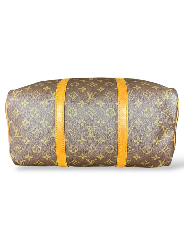 Louis Vuitton Sac Souple 35 Reisetasche Weekender Keepall Monogram Braun
