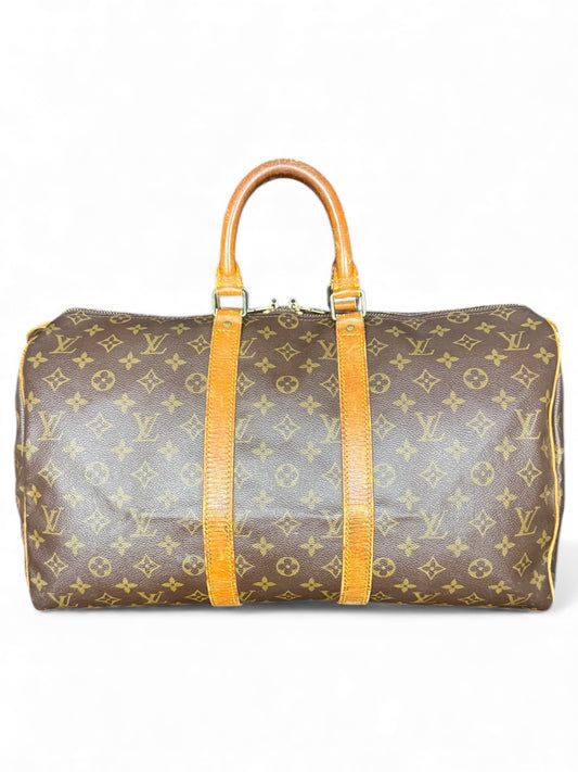 Louis Vuitton Keepall 45 Reisetasche Weekender Tasche Monogram Braun