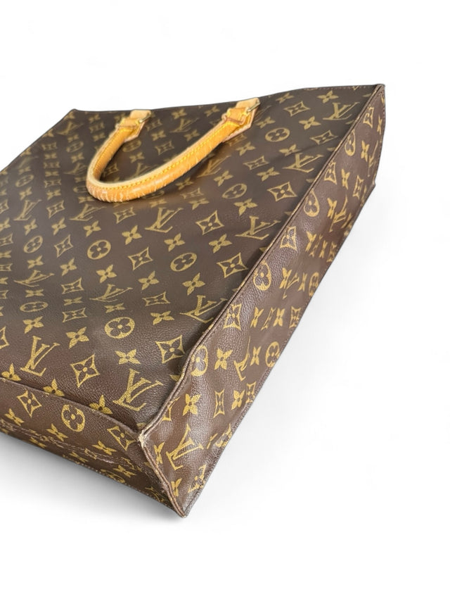 Louis Vuitton Sac Plat Handtasche Tote Bag Shopper Monogram Braun