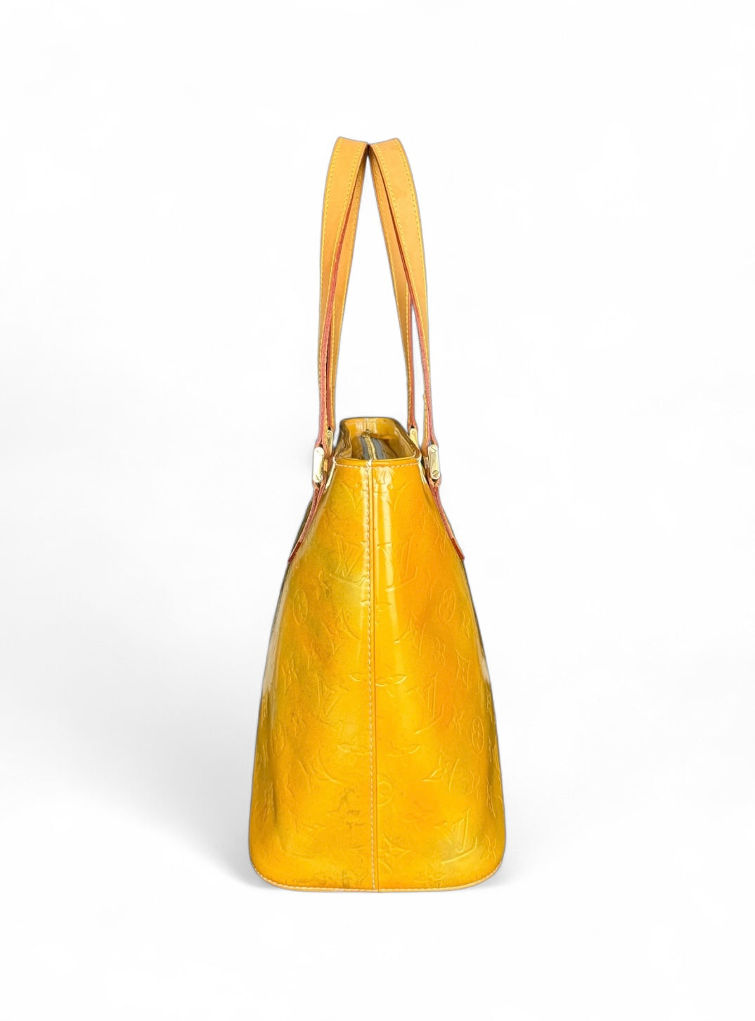 Louis Vuitton Houston Handtasche Vernis Monogram Gelb
