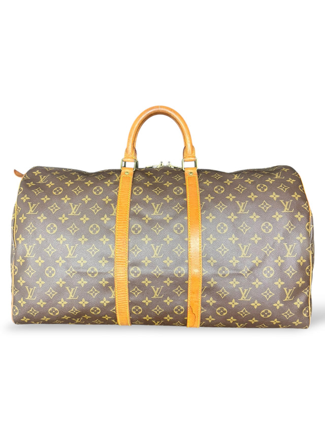 Louis Vuitton Keepall 55 Reisetasche Weekender Tasche Monogram Braun