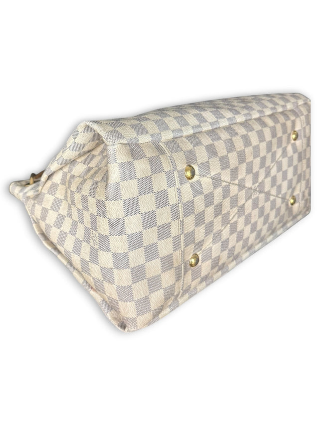 Louis Vuitton Artsy MM Handtasche Shopper Damier Azur
