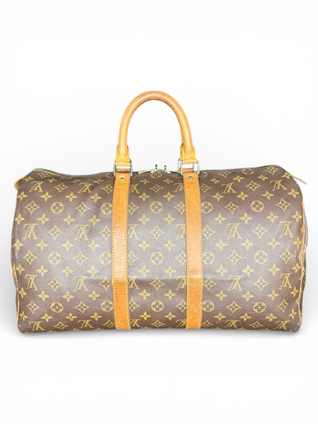 Louis Vuitton Keepall 45 Reisetasche Weekender Tasche Monogram Braun