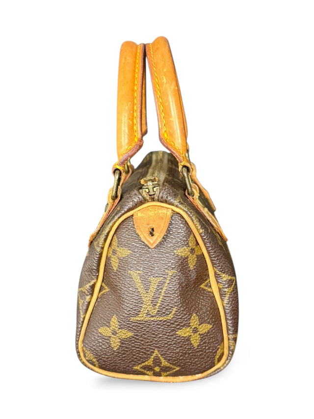 Louis Vuitton Mini Nano Speedy Handtasche Monogram Braun