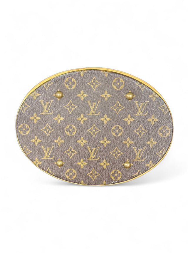 Louis Vuitton Bucket GM Handtasche Shopper Monogram Braun