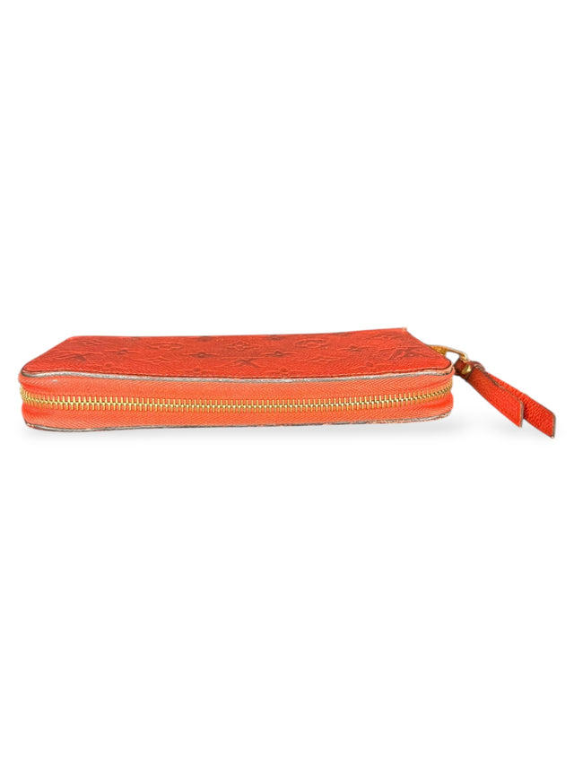 Louis Vuitton Zippy Empreinte Geldbeutel Geldbörse Portemonnaie Orange