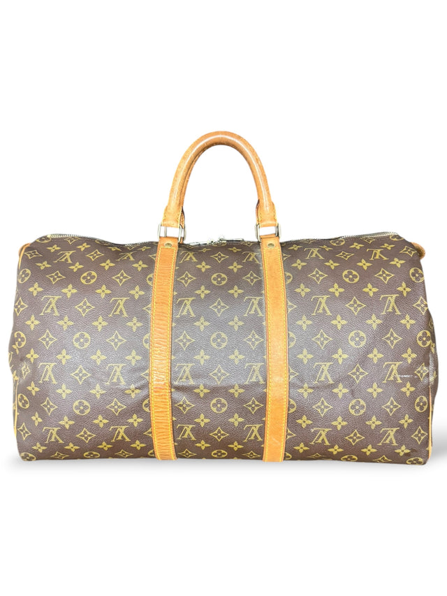Louis Vuitton Keepall 50 Reisetasche Weekender Tasche Monogram Braun