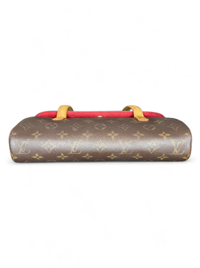 Louis Vuitton Sonatine Handtasche Clutch Pochette Monogram Braun