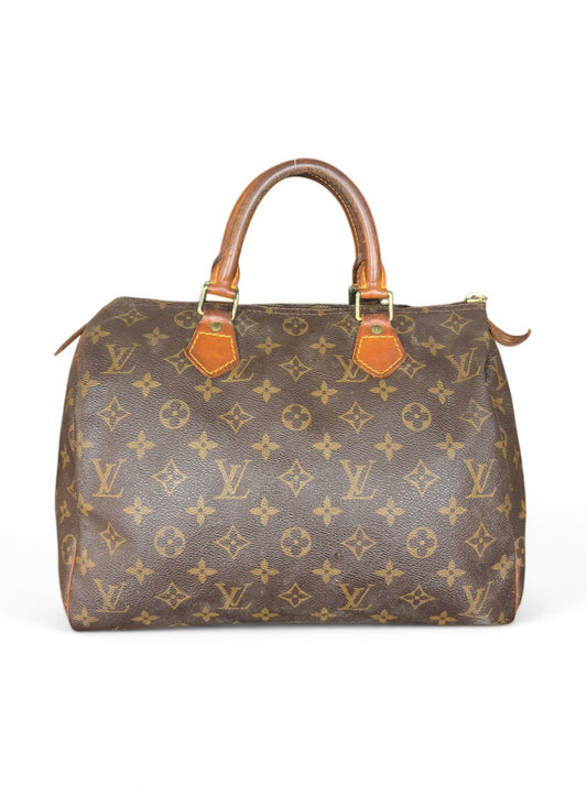 Louis Vuitton Speedy 30 Handtasche Monogram Braun