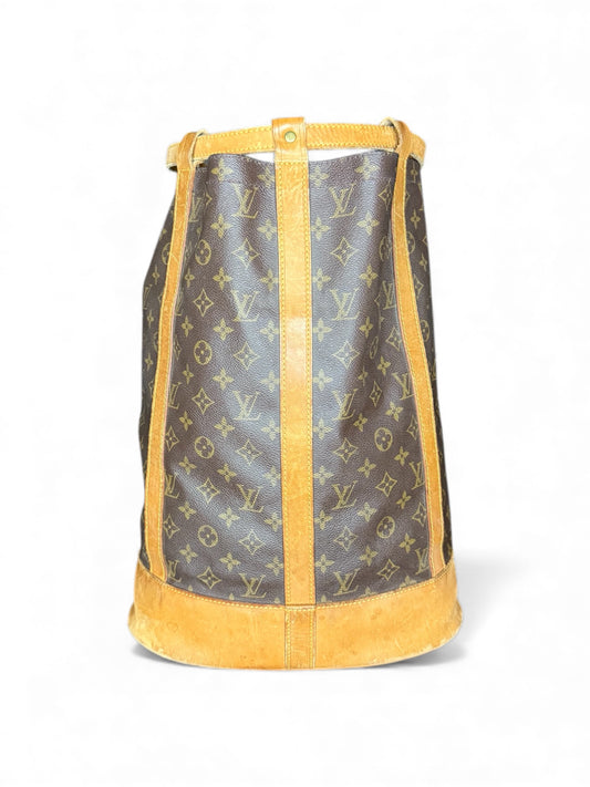 Louis Vuitton Randonnee GM Rucksack Tasche Monogram Braun
