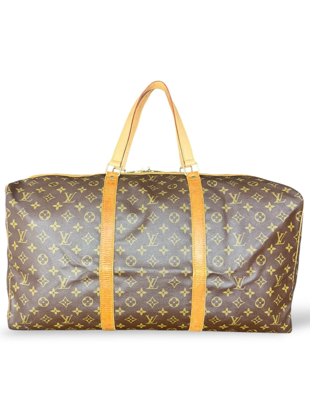 Louis Vuitton Sac Souple 55 Reisetasche Weekender Keepall Monogram Braun
