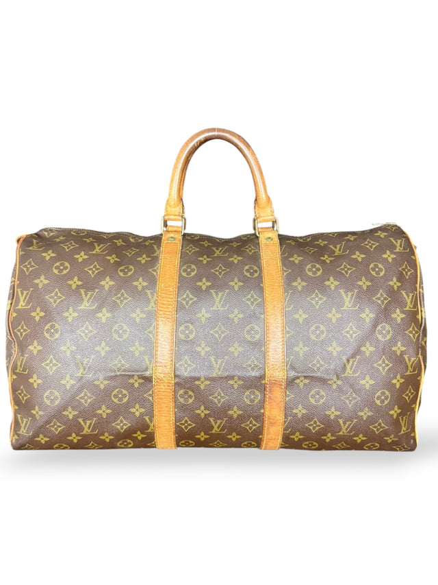 Louis Vuitton Keepall 50 Reisetasche Weekender Tasche Monogram Braun