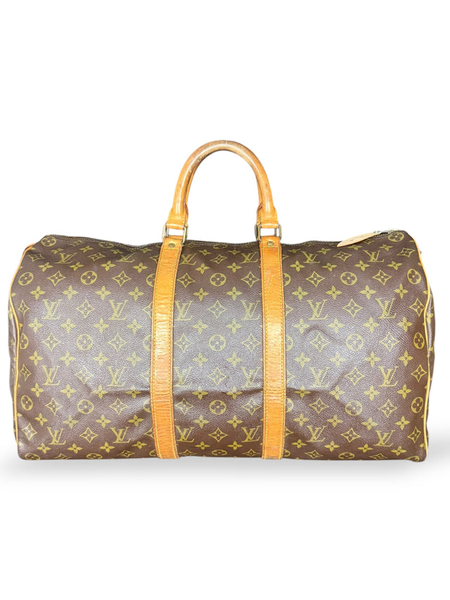 Louis Vuitton Keepall 50 Reisetasche Weekender Tasche Monogram Braun
