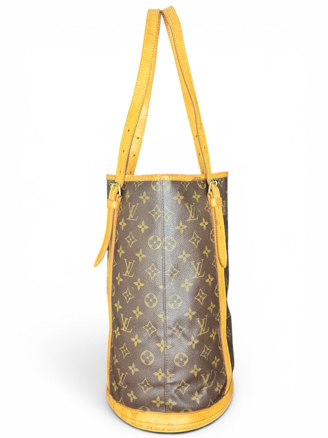 Louis Vuitton Bucket GM Handtasche Shopper Monogram Braun