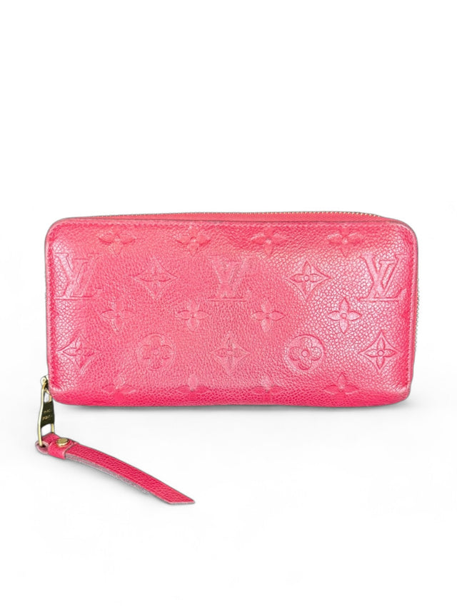 Louis Vuitton Zippy Empreinte Geldbeutel Geldbörse Portemonnaie Pink