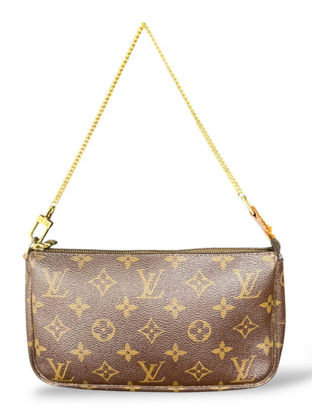 Louis Vuitton Pochette Accessoires Handtasche Monogram Braun