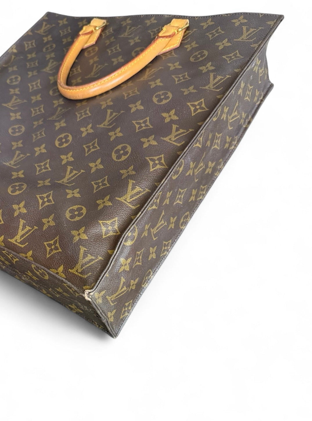 Louis Vuitton Sac Plat Handtasche Tote Bag Shopper Monogram Braun
