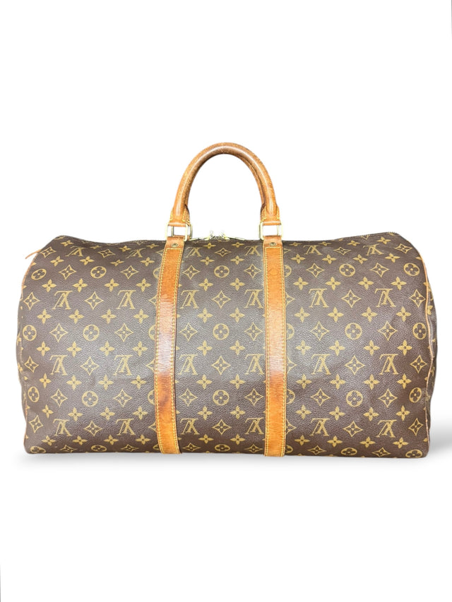 Louis Vuitton Keepall 50 Reisetasche Weekender Tasche Monogram Braun