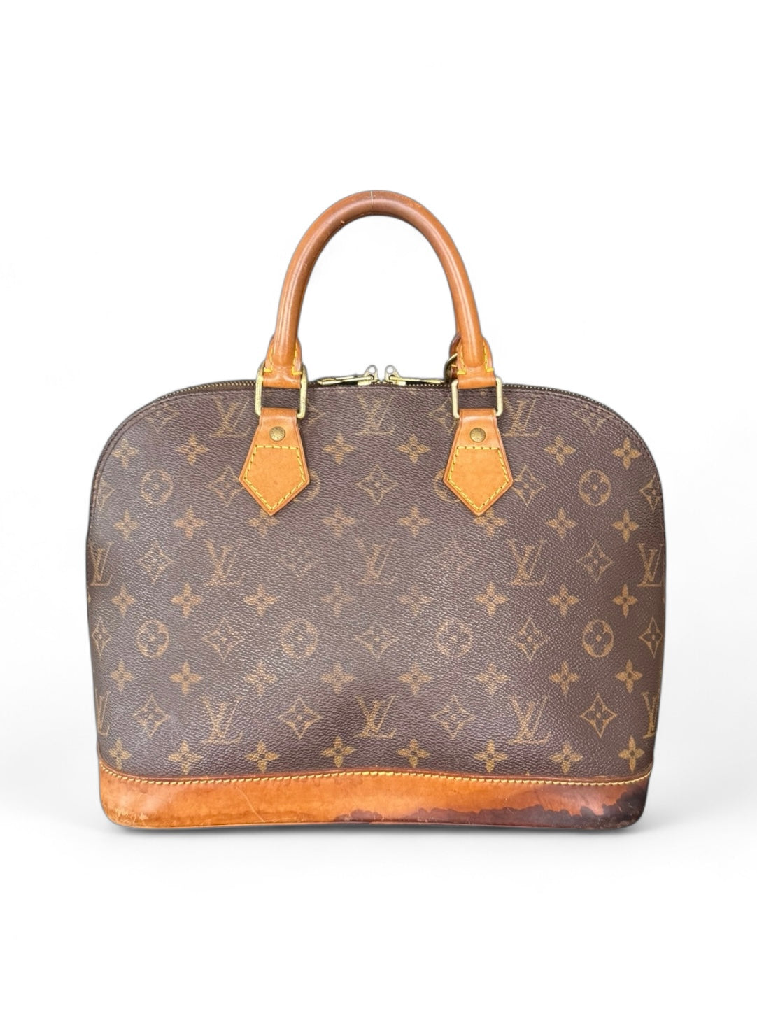Louis Vuitton Alma Handtasche Monogram Braun