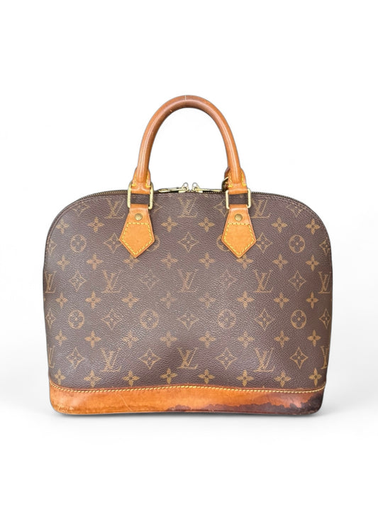 Louis Vuitton Alma Handtasche Monogram Braun