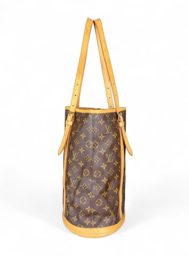 Louis Vuitton Bucket GM Handtasche Shopper Monogram Braun