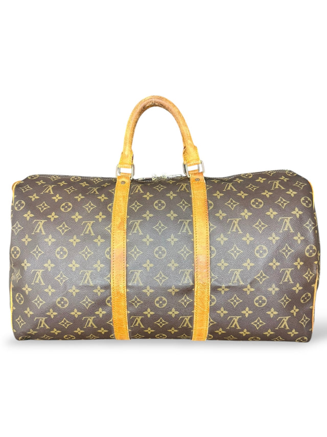 Louis Vuitton Keepall 50 Reisetasche Weekender Tasche Monogram Braun