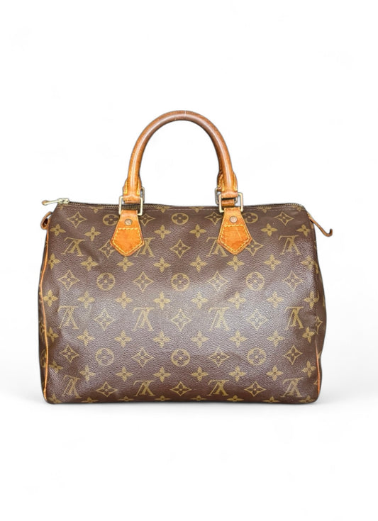 Louis Vuitton Speedy 30 Handtasche Monogram Braun
