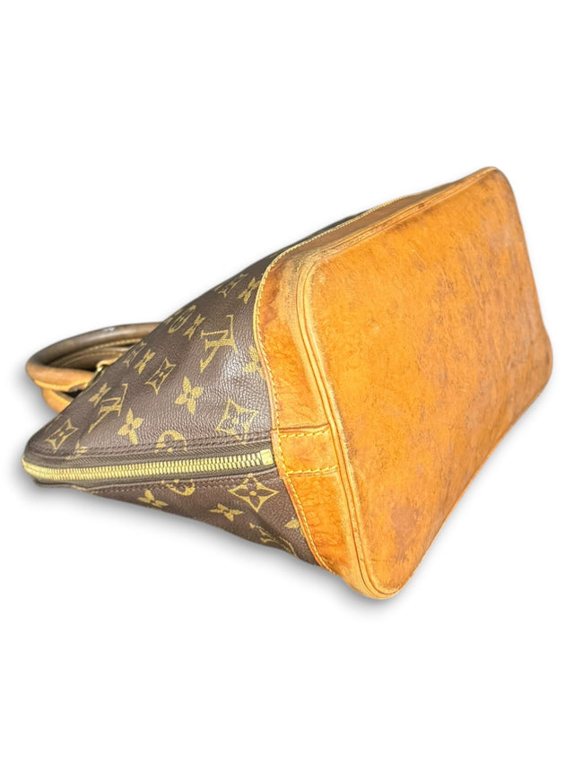 Louis Vuitton Alma Handtasche Tasche Monogram Braun