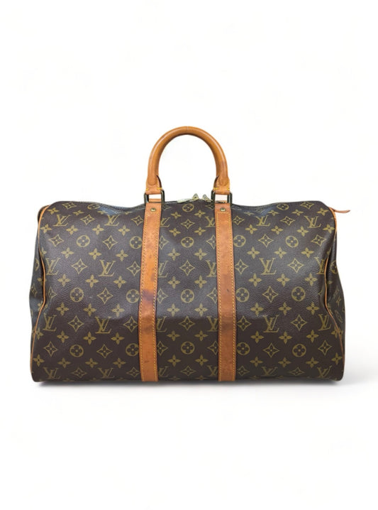 Louis Vuitton Keepall 45 Reisetasche Weekender Tasche Monogram Braun