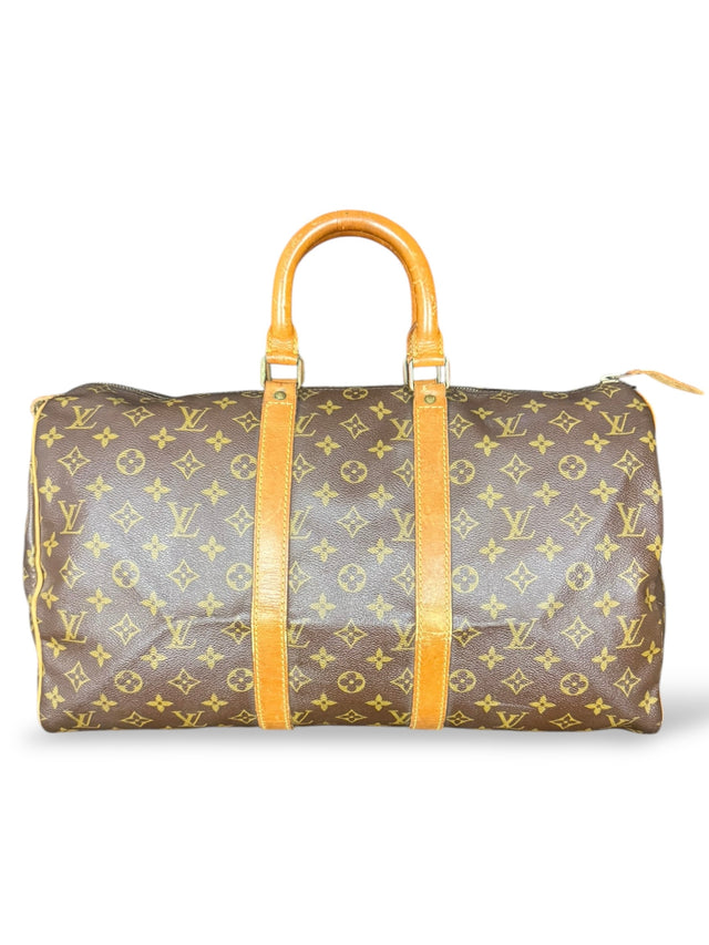 Louis Vuitton Keepall 45 Reisetasche Weekender Tasche Monogram Braun