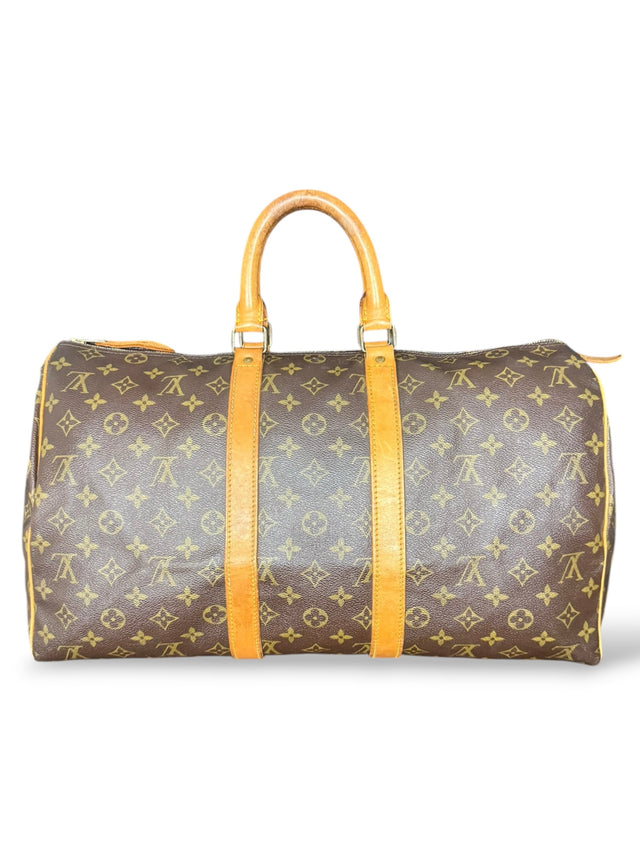 Louis Vuitton Keepall 45 Reisetasche Weekender Tasche Monogram Braun