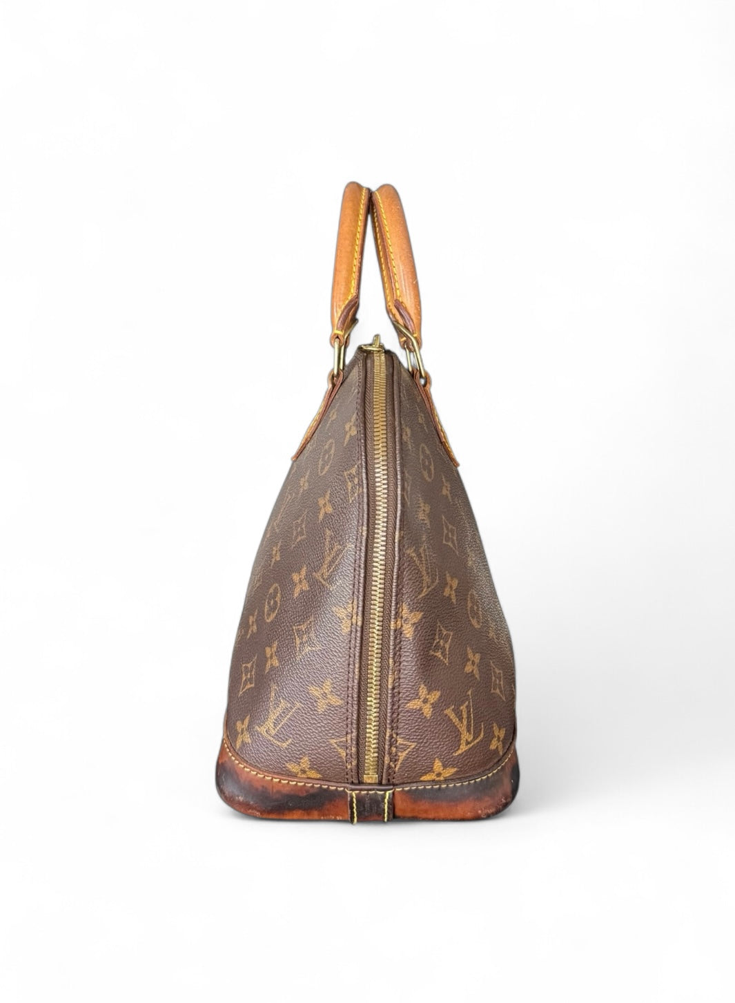 Louis Vuitton Alma Handtasche Monogram Braun