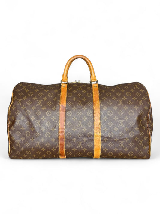 Louis Vuitton Keepall 55 Reisetasche Weekender Tasche Monogram Braun
