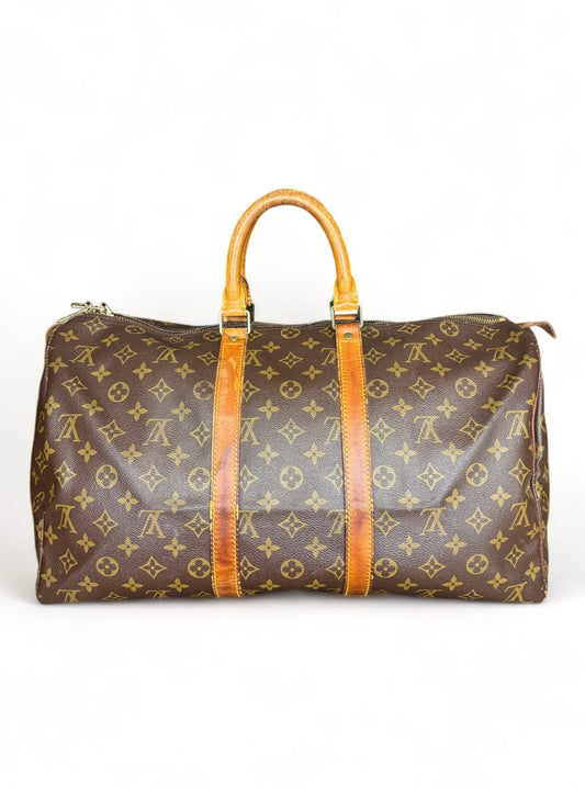 Louis Vuitton Keepall 45 Reisetasche Weekender Tasche Monogram Braun