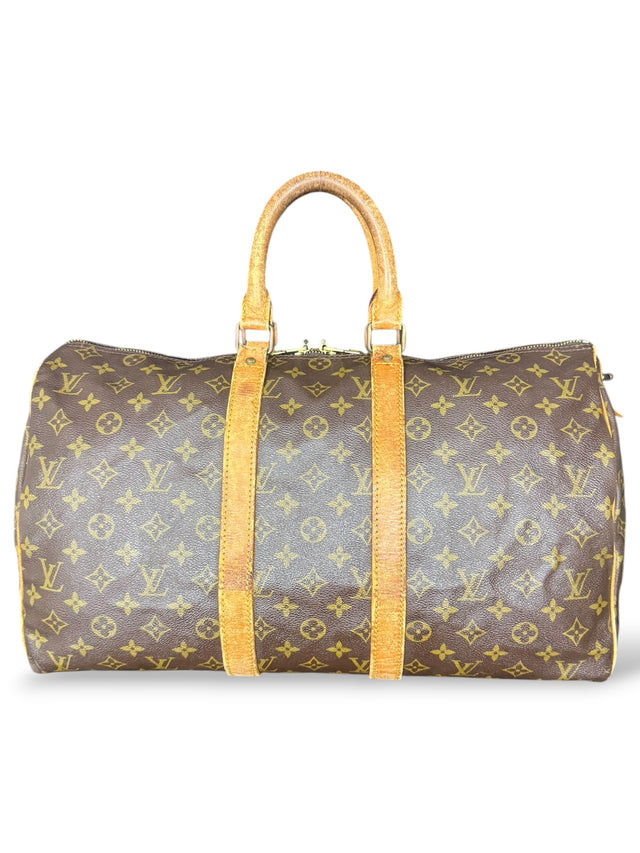 Louis Vuitton Keepall 45 Reisetasche Weekender Tasche Monogram Braun