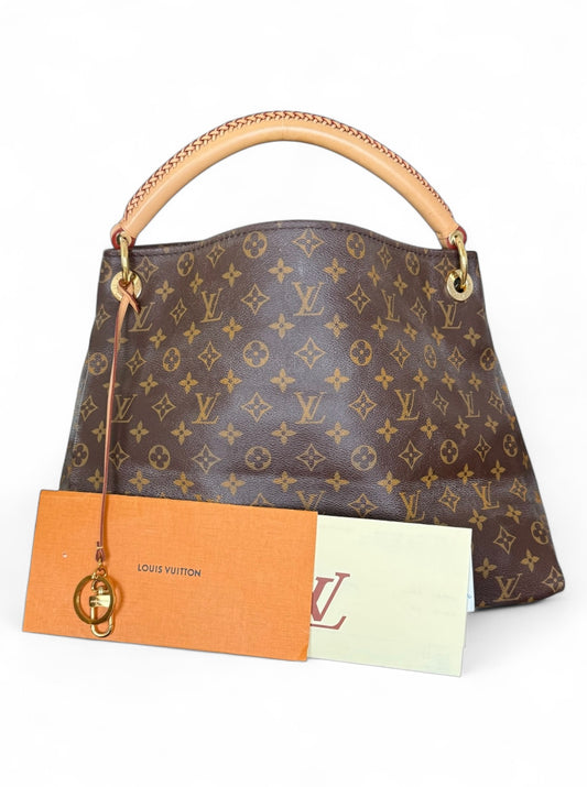 Louis Vuitton Artsy MM Handtasche Shopper Monogram Braun