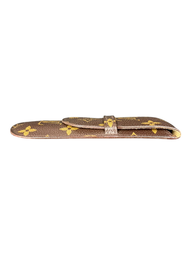 Louis Vuitton Brillenetui Brillencase Stiftetui Monogram Braun