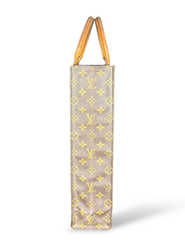Louis Vuitton Sac Plat Handtasche Tote Bag Shopper Monogram Braun