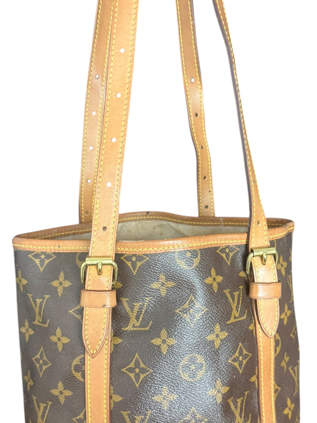 Louis Vuitton Bucket GM Handtasche Shopper Monogram Braun