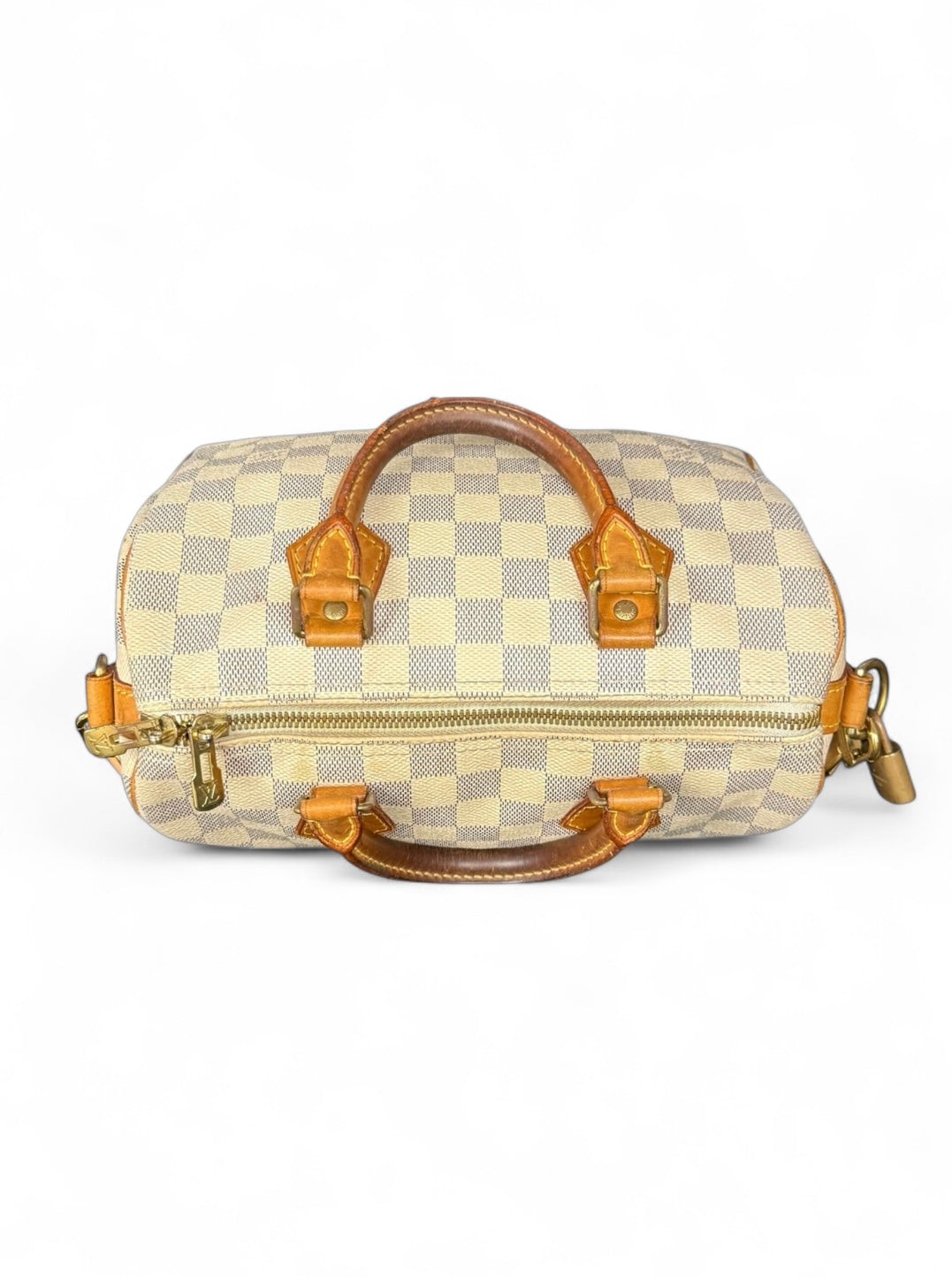 Louis Vuitton Speedy 25 Bandouliere Handtasche Damier Azur