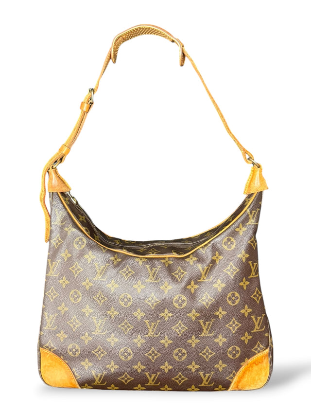Louis Vuitton Boulogne 35 Handtasche Crossbody Monogram Braun